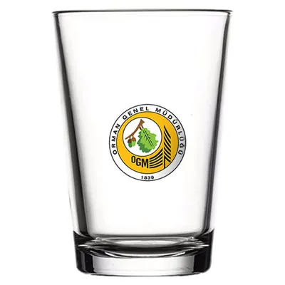 Cam bardak logo baskı örneği — Model 1005c, örnek 2