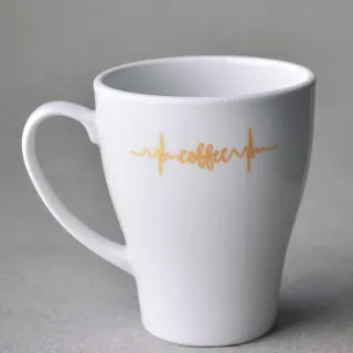 Porselen kupa logo baskı örneği — Model 1004p, örnek 2